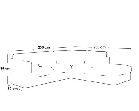 كنبة زاوية كتان و سويدي