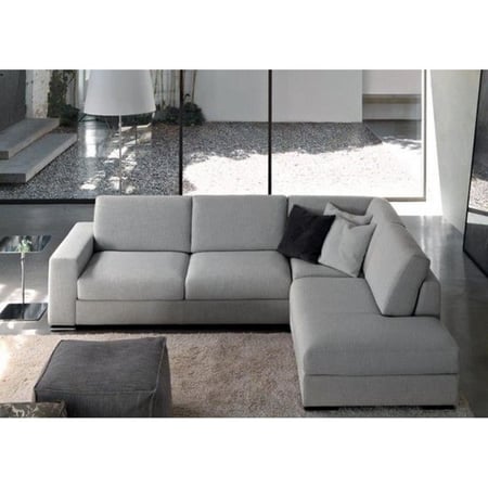 كنبة زاوية 250×250×80×90 سم - رمادي - SOL.HO.19886