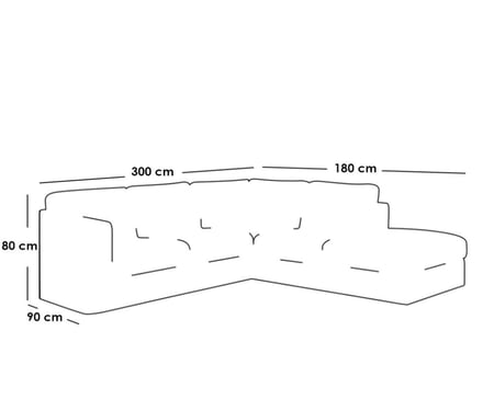 كنبة زاوية خشب سويدي وخيش