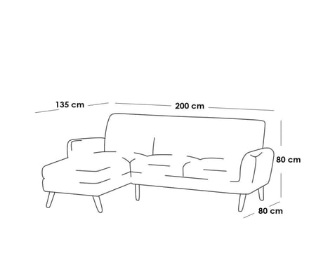 كنب زاوية خشب سويدي و كتان