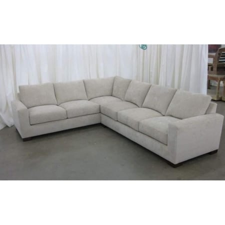 كنبة زاوية خشب سويدي و كتان