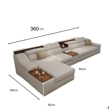 كنب زاوية جهة الزاوية يمين أو يسار متوفر بعدة اللوان