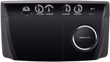 غسالة ال جي حوضين 14 كيلو تحميل علوي أسود WTT1410OM - متجر طاقه