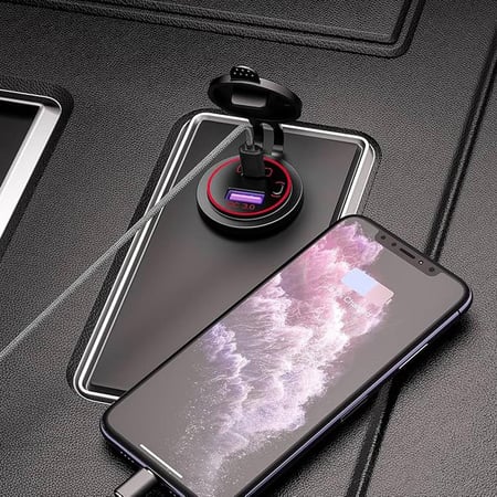 شواحن دائرية USB + TYPE -C