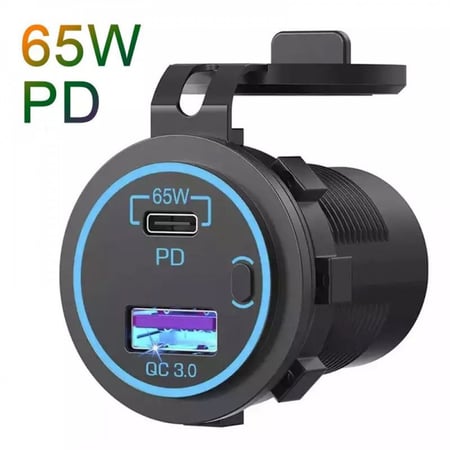 شواحن دائرية USB + TYPE -C