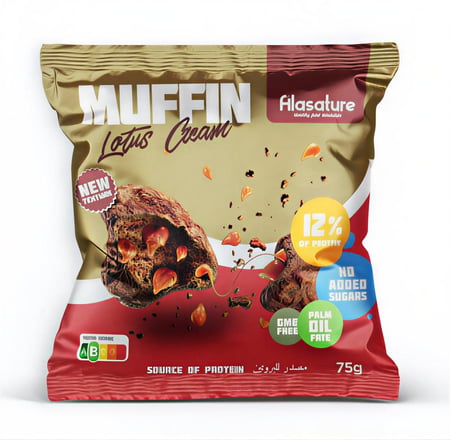 المافن كيك-نكهة اللوتس-alasature muffin-lotus cream