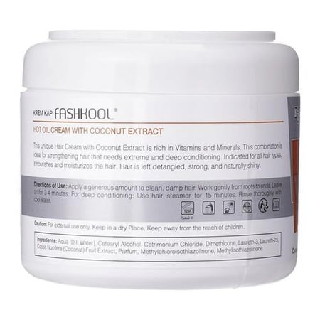 فاشكول كريم حمام زيت للشعر بخلاصة جوز الهند من كريم كاب - 500 مل