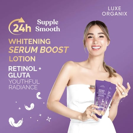 Luxe Organix Retinol + Gluta Youthful Radiance Whitening Serum Lotion