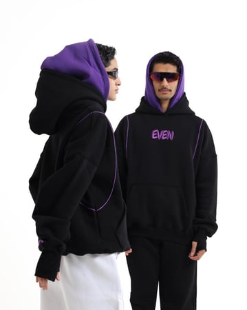 Black Purple Hoodie