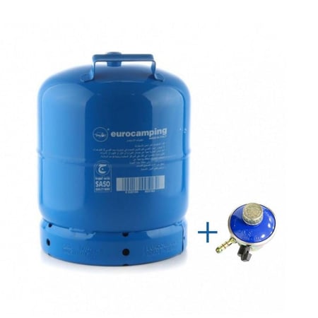 اسطوانة غاز إيطالي 7 رطل + منظم إيطالي