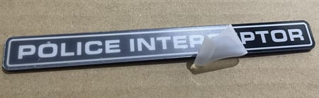 شعار علامة فورد بوليسي بلاستيك police interceptor