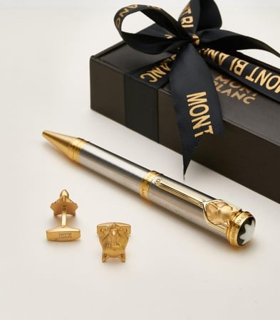 طقم قلم وكبك مونت بلانك