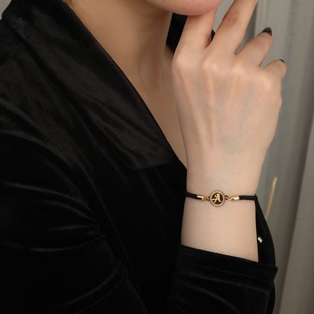 اساور حروف من ذهب و الحبل المبروم