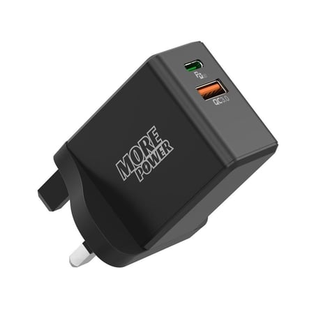 شاحن بيت مور بور 20 واط منفذ PD و USB