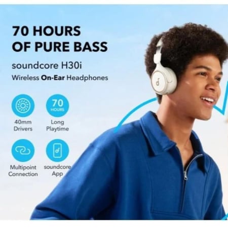 سماعة انكر ساوند كور H30I بطارية 70 ساعة ابيض