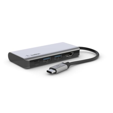 بيلكن – وصلة USB-C 4 في 1 متعددة المنافذ – دعم 4K وشحن حتى 100 واط