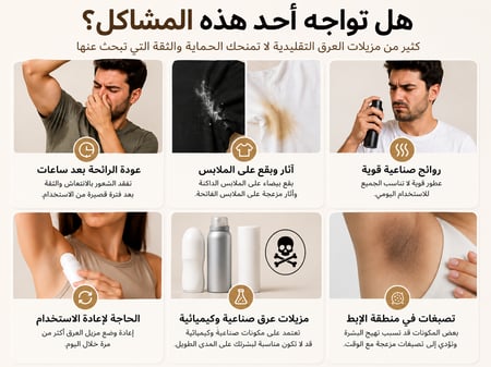 بوكس صغير مزيل رائحة العرق 50+30 جم هدية مجانا