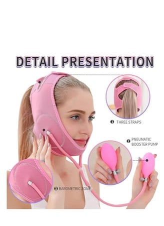 مشد الوجه حزام تنحيف طبي بعد عملية شفط اللغلوغ والذقن والرقبة