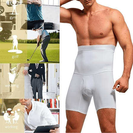 شورت مشد رجالي ابيض للفخذ والبطن