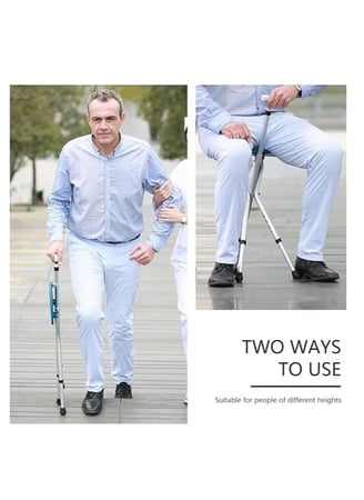 عكاز 4*1 (عكاز - كشاف - كرسي - مقعد مساج)