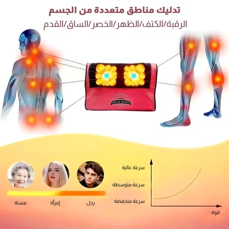 كمادة مساج الرقبة الكهربائية