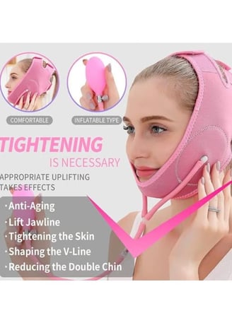 مشد الوجه حزام تنحيف طبي بعد عملية شفط اللغلوغ والذقن والرقبة