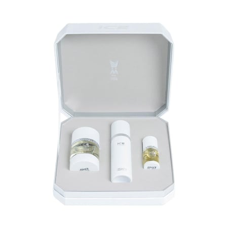 بوكس هدايا أيس من مجموعة وود ( عطر 75 مل + زيت 15 مل + معطر شامل 100 مل)