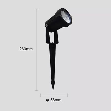 كشاف حديقة غرس أرضي LED RGB 3 واط مع ريموت تحكم