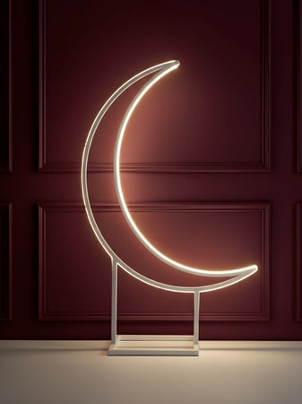 ديكور هلال رمضان مضيء – بحجمين