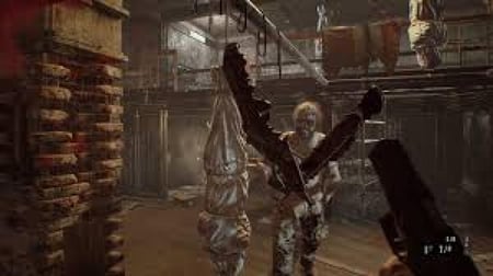 مواجهة الأعداء في Resident Evil 7 Biohazard تأجير لعبة رعب PS5 PS4