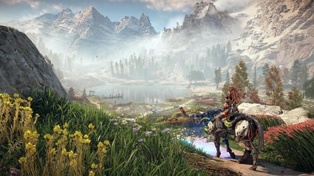 تأجير Horizon Zero Dawn Remastered استكشاف الجبال والثلوج