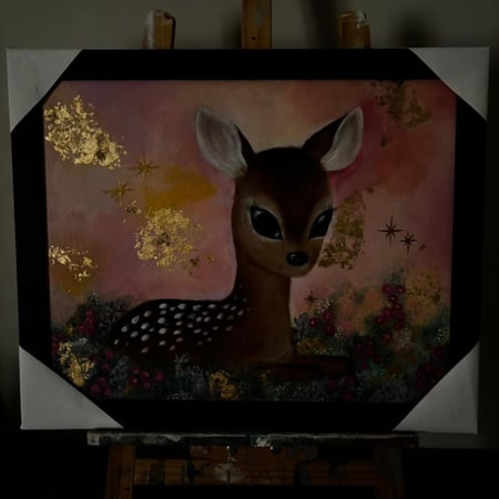 Stardust Deer Painting