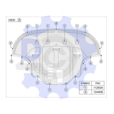 بطانة تحت المكينة كادينزا اصلي