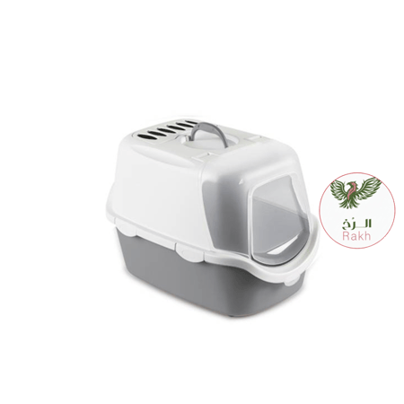 ليتر بوكس مغلق للقطط 56 40 40 سم ستيفان بلاست كاتي إيزي كلين
