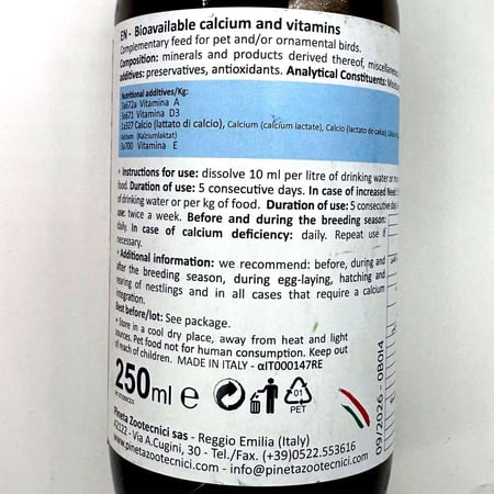 Pineta CALCIO D3 كالسيوم مع D للتحفيز على الانتاج- 250 مل