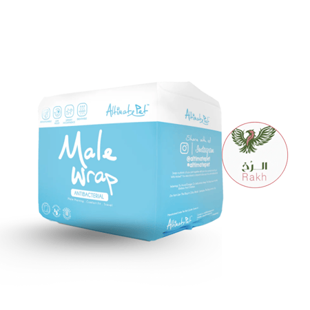 ألتيمايت بيت لفافات ذكور مضادة للبكتيريا للكلاب متوسطة الحجم 9 قطع