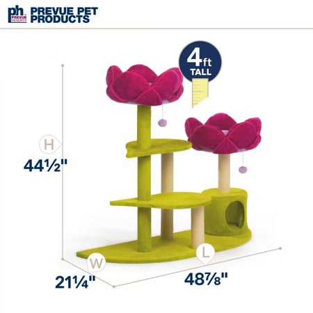 بريفو منزل حديقة الزهور للقطط 113 سم
