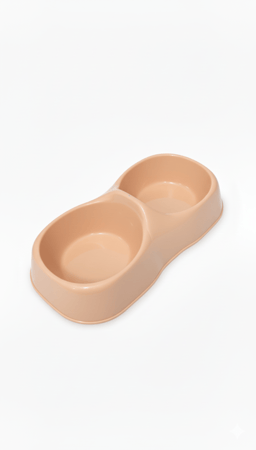 صحن اكل القطط مزدوج وسط صناعة سعودية رفيق