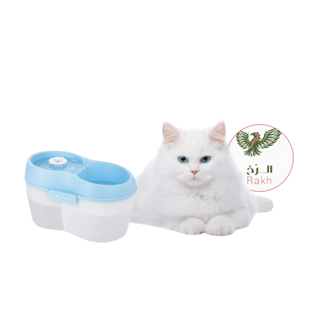 نافورة ماء للقطط Cat H2O بسعة 67 أونصة 2 1 لتر مع فلتر وميزة العناية بالأسنان