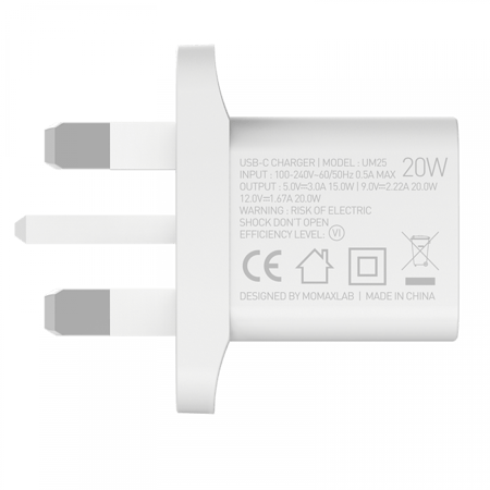 One Plug 20W Mini USB C Charger راس شاحن ايفون سريع اصلي