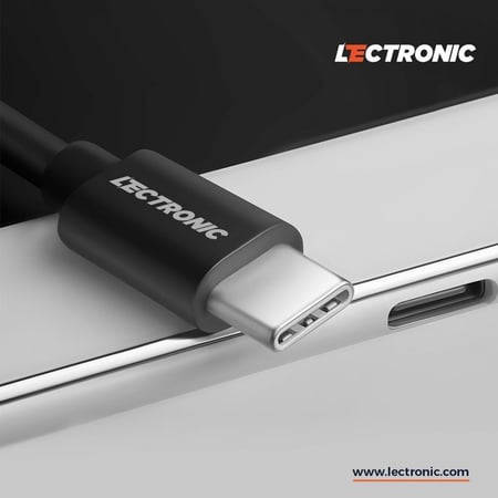 ليكترونك - كيبل شحن من تايب سي الى تايب سي بقوة 60 واط وبطول 1 متر