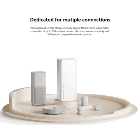 مقوي شبكة شاومي بنظام Mesh واي فاي AX3000 قطعة واحدة DVB4461GL - أبيض