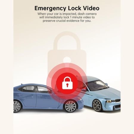 داش كام ارفا بدقة 2K قناة واحدة أمامي A12 - أسود