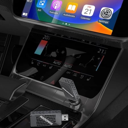 موج ماكس - كار بلاي تحويل الشاشة إلى كار بلاي وAndroid Auto لاسلكي