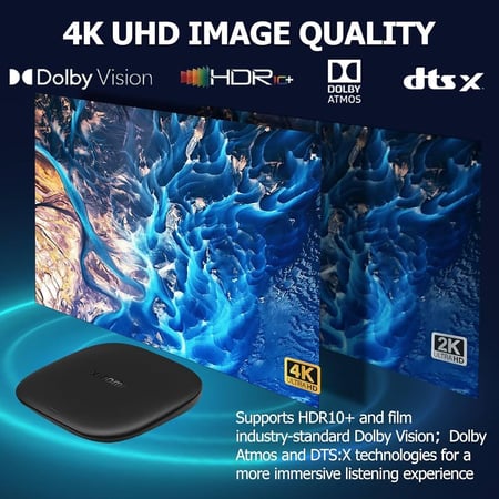 جهاز شاومي تي في بوكس TV Box S الجيل الثالث - 4K Ultra HD ،Google TV