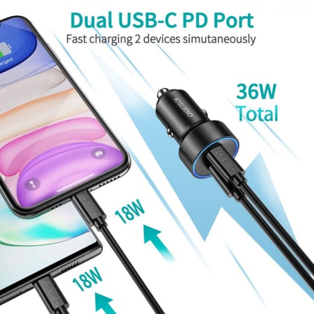 شاحن سيارة شيوتيك 40 واط