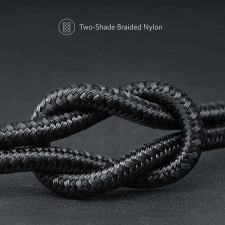 سلك شاحن ايفون انكر powerline 2 plus ضد القطع مغطى بالقماش يتحمل حتى 3