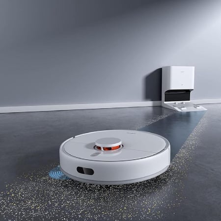 مكنسة شاومي روبوتية ذكية X10 تكنس وتمسح مع تقنية LDS الجيل الجديد بقوة شفط 4000 باسكال BHR6404EN - أبيض