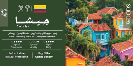 كولومبيا جيشا الفاخر – 250 جم | Colombia Geisha – 250 g
