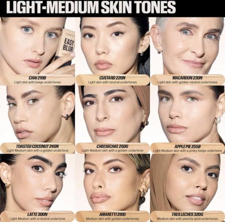 HUDA BEAUTY  Easy Blur Natural Airbrush Foundation with Niacinamide